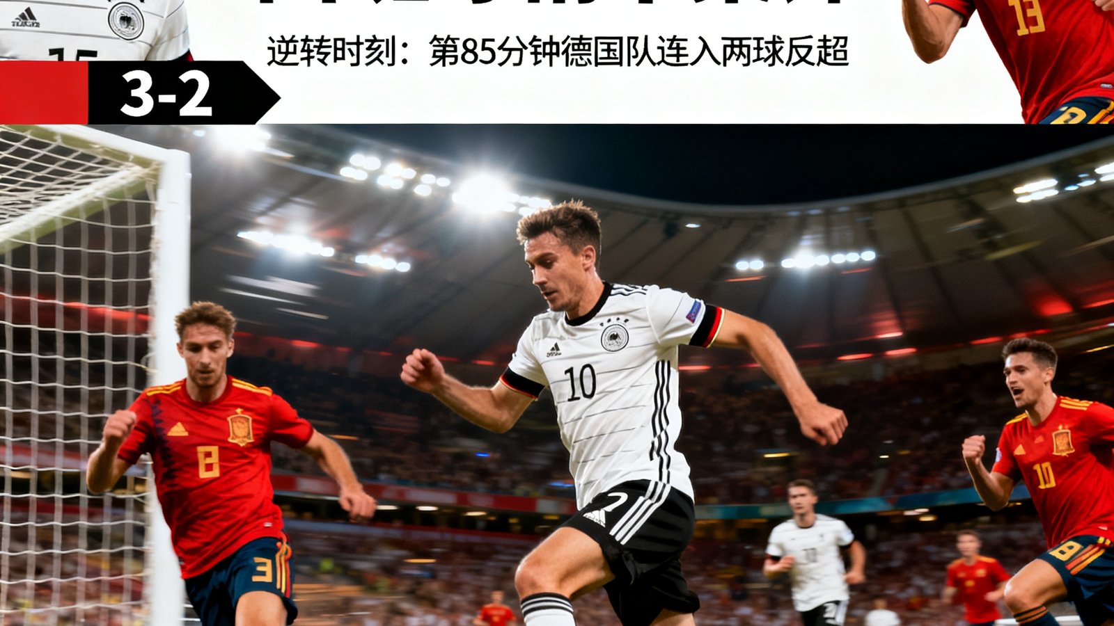 德国队3-2逆转西班牙精华集锦
